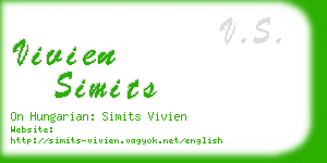 vivien simits business card
